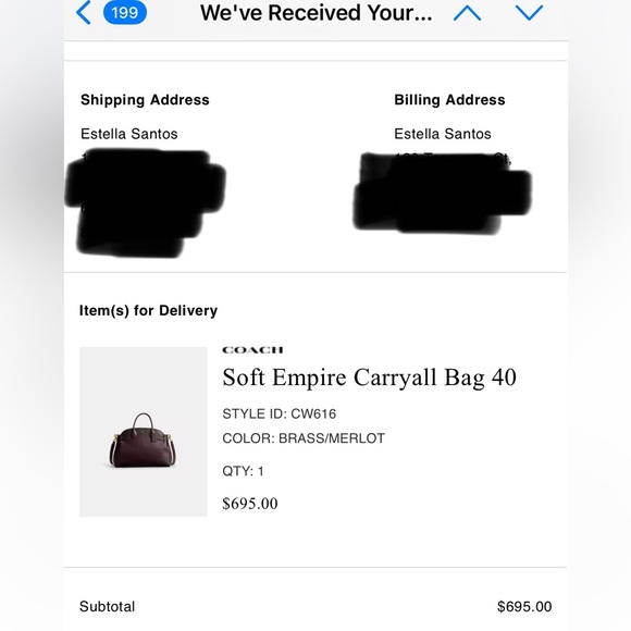 Coach Soft Empire 40 Carryall - Picture 13 of 16